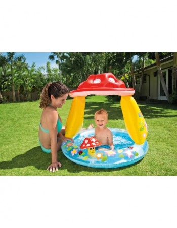 PISCINA COGUMELO DIVERTIDO 45 L COM COBERTURA/57114