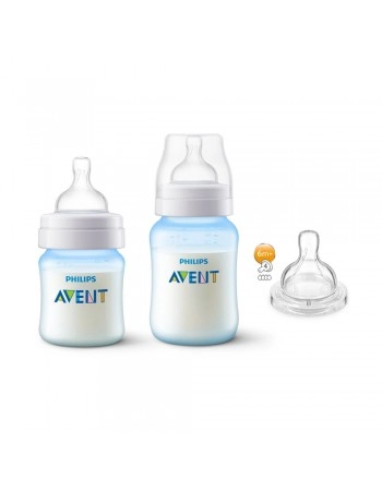 PACK MAMAD ANTI COL 260ML+125ML+ BICO 4 AZUL/SCY119/15