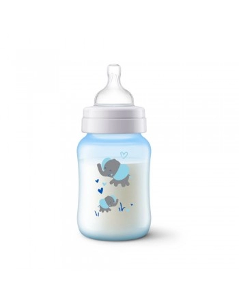 MAMAD ANTI COL 260ML AZUL ELEFANTE/SCY121/06