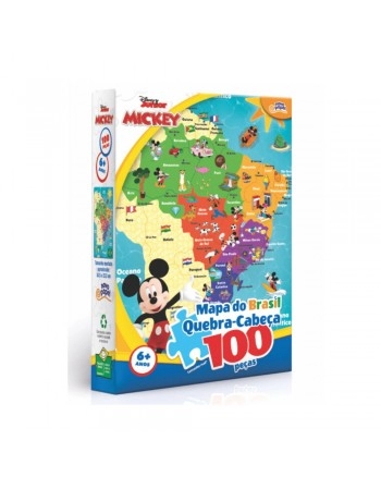 QC MAPA DO BRASIL 100 PCS MICKEY/8074