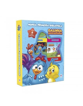 MINI BOX 6 MINI LIVROS - GALINHA PINTADINHA/69560