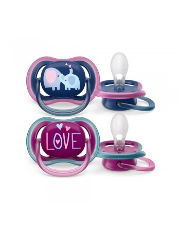 CHUP ULTRA AIR DUPLA DECORADA 18M+ AZUL E ROSA/SCF349/22