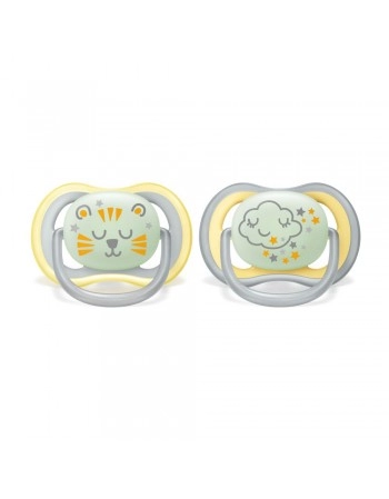 CHUP ULTRA AIR NOTURNA DUPLA DECORADA 18M+ AMARELA/SCF376/01