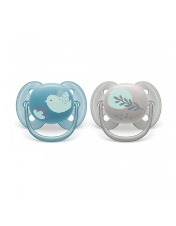 CHUP ULTRA SOFT DUPLA DECORADA 6-18M AZUL E CINZA/SCF091/15