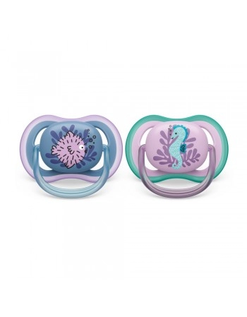 CHUP ULTRA AIR DUPLA DECORADA 6-18M AZUL E ROSA/SCF085/61