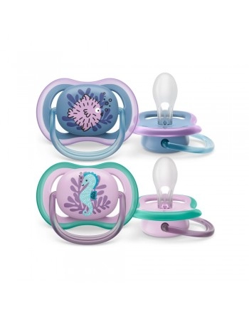 CHUP ULTRA AIR DUPLA DECORADA 6-18M AZUL E ROSA/SCF085/61