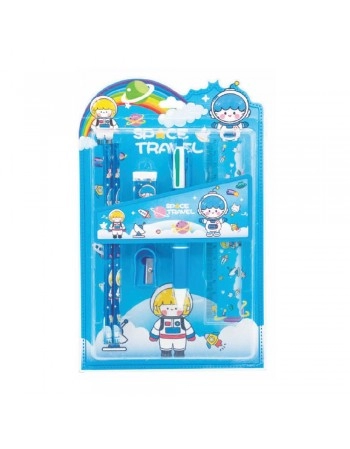 KIT ESCOLA COM CANETAS 4 CORES SORT./SCB51