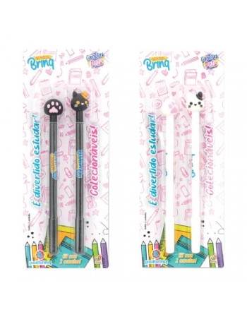 DISPLAY C/12 CANETA DIVERTIDA PETS/SCB44