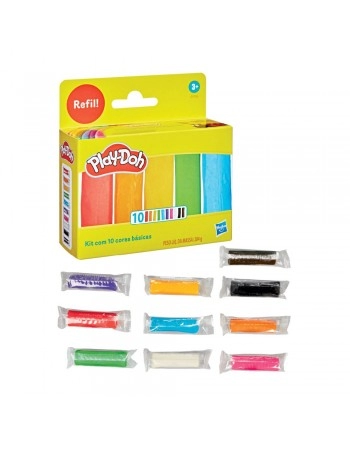 PLAY-DOH PACK C/10 BASTOES SORT/G1718