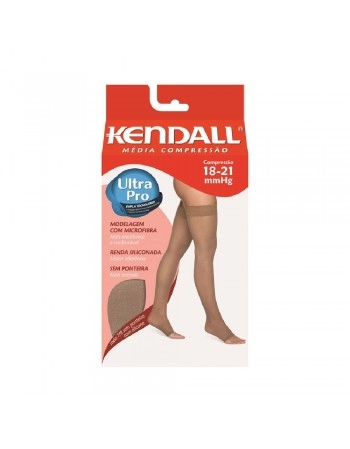 MEIA KENDALL MEDIA COMPRESSAO 7/8 C/SILICONE S/PONT MEL M/411942