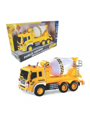 CAMINHÃO BETONEIRA C/LUZ, SOM E FRICÇÃO 1:16/636