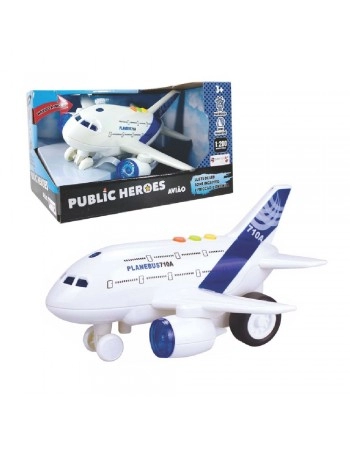 AVIÃO COM LUZ, SOM E FRICÇÃO 1:20/745