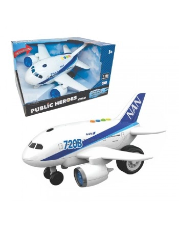 AVIÃO C/LUZ, SOM E FRICÇÃO 1:16/433