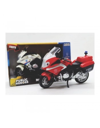 MOTOCICLETA C/SOM E LUZ BRANCA 1:20/992