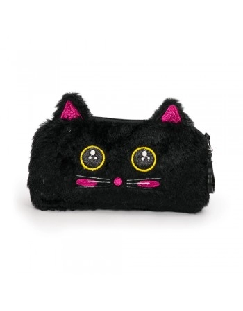 ESTOJO PELÚCIA GATINHO PRETO / SCB114