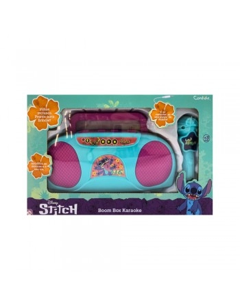 BOOMBOX KARAOKE STITCH INFANTIL - PILHAS INCLUSAS/3271