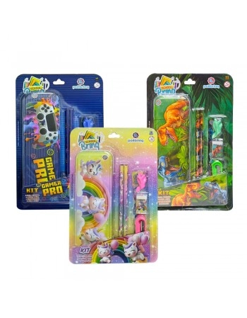 KIT ESCOLAR COM ESTOJO METÁLICO / SCB84