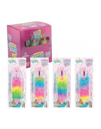 DISPLAY C/ 12 CANETAS MULTICOLORIDA PLUSH COLOR / SCB35