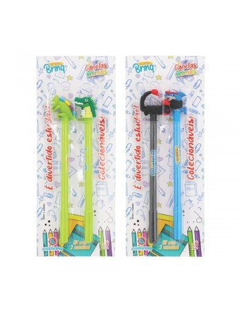 DISPLAY C/12 CANETAS BLISTER ANIMAIS DUO / SCB74