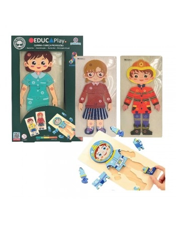 EDUCAPLAY QUEBRA CABEÇA EDUCATIVO PROFISSÕES SORT/BDM43