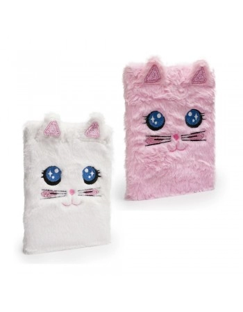 DISPLAY C/6 CADERNOS PELÚCIA GATINHO /SCB131