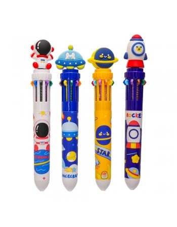 DISPLAY C/12 CANETAS MUTICOLOR ASTRONAUTA SORT/SCB160