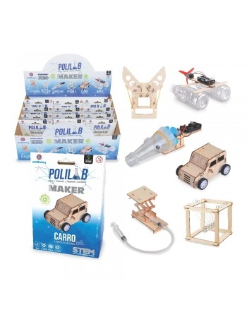 DISPLAY C/12 POLILABMAKER (ASPIRADOR/ BARCO/ CARRO/ ELEVADOR/ PÊNDULO/ ALICATE) / BDM01