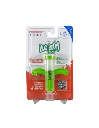 DISPOSITIVO P/ REMOÇÃO DE PICADAS DE INSETOS - TIRA PICADA BUG BOOM - VERDE/BBTPAI03