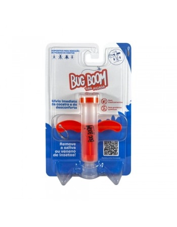 DISPOSITIVO P/ REMOÇÃO DE PICADAS DE INSETOS - TIRA PICADA BUG BOOM - LARANJA/BBTPAI01