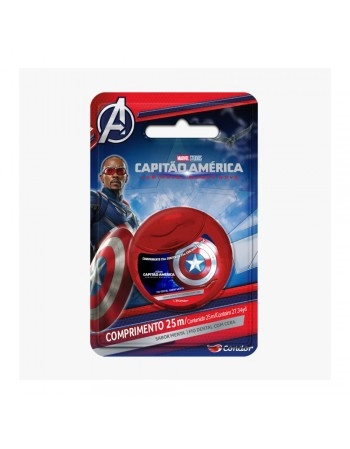 FIO DENTAL MENTAL CAPITÃO AMÉRICA 25M 24X/3406/974346