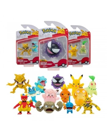 PACK C/2 FIGURAS DE ACAO POKEMON/2601