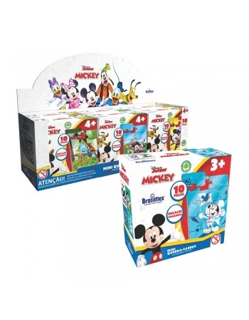 DISPLAY C/06 MINI QUEBRA-CABECA MICKEY - MADEIRA/811080