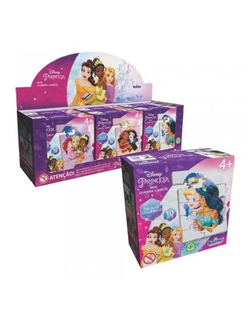 DISPLAY C/06 MINI QUEBRA-CABECA DISNEY PRINCESA - MADEIRA/811076