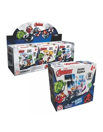 DISPLAY C/06 MINI QUEBRA-CABECA AVENGERS - MADEIRA/811077
