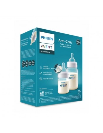 PACK MAMAD ANTI COL 125ML+260ML TRANSP/SCY119/05