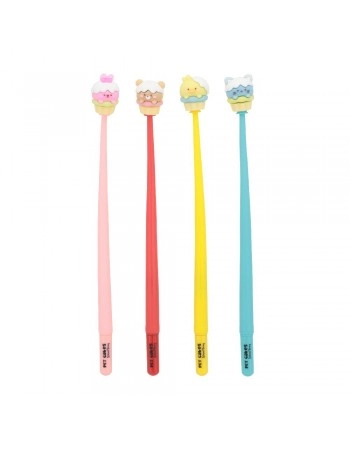 DISPLAY C/ 24 CANETA GEL EM SILICONE PET CAKES C/ AROMA DE BAUNILHA/SCB202