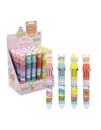 DISPLAY C/ 24 CANETA GEL 10 EM 1 PET CAKES C/ AROMA DE BAUNILHA/SCB204