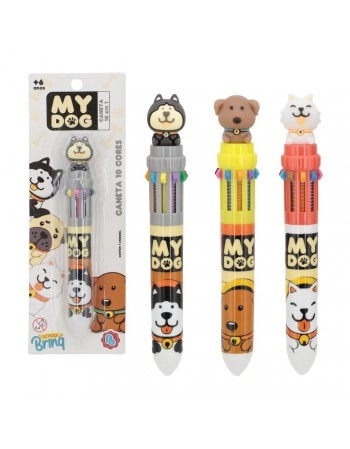 DISPLAY C/24 CANETA GEL 10 EM 1 MY DOG COLECIONÁVEL/SCB209