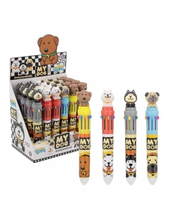 DISPLAY C/ 24 CANETA GEL 10 EM 1 MY DOG COLECIONÁVEL/SCB210