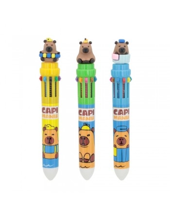 DISPALY C/24 CANETA GEL 10 EM 1 CAPIVARA CAPI MANIA/SCB215