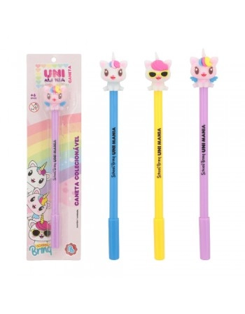 DISPLAY C/ 24 CANETA GEL UNICÓRNIO UNIMANIA/SCB218