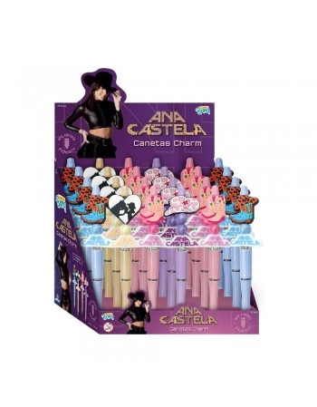 DISPLAY C/ 24 CANETA GEL CHARMS ANA CASTELA/SCB-AC10