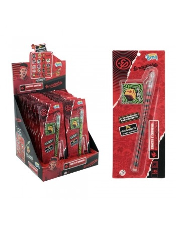 DISPLAY C/ 24 CANETA GEL CHAVEIRO SURPRESA ENALDINHO/SCB-ED01
