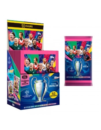 UEFA CHAMPIONS LEAGUE 2026 - 50 ENVELOPES / 300 FIGURINHAS/UCL25260007F50