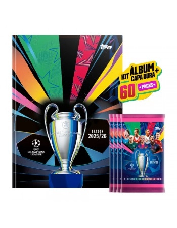 UEFA CHAMPIONS LEAGUE 2026 KIT ÁLBUM BROCHURA + 60 FIGURINHAS/UCL25260005KIT