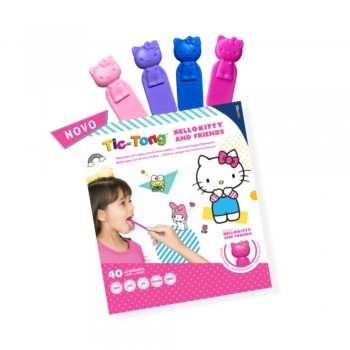 ABAIXADOR DE LINGUA TIC-TONG HELLO KITTY AND FRIENDS JUNIOR/AL104HKT