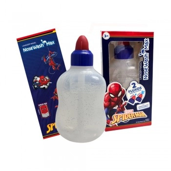 DISPOSITIVO P/ LAVAGEM NASAL NOSEWASH MAX 240ML - SPIDERMAN/NWMSPM02