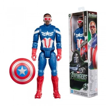 FIG 12\" CAPITAO AMERICA NEGRO FILME/G2824
