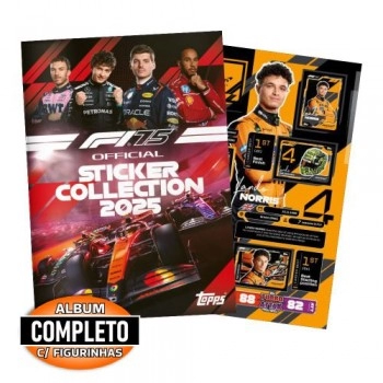 TOPPS - KIT ÁLBUM E FIGURINHA FÓRMULA 1 2025 - COMPLETO/FS0006239