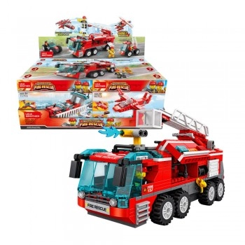 DISPLAY C/8 BLOCOS DE MONTAR BOMBEIROS 629 PEÇAS/2379